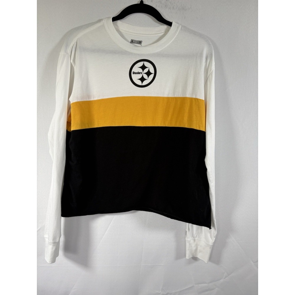 Tailgate t-shirt size M woman' Pittsburgh steelers pullover long sleeves crop to